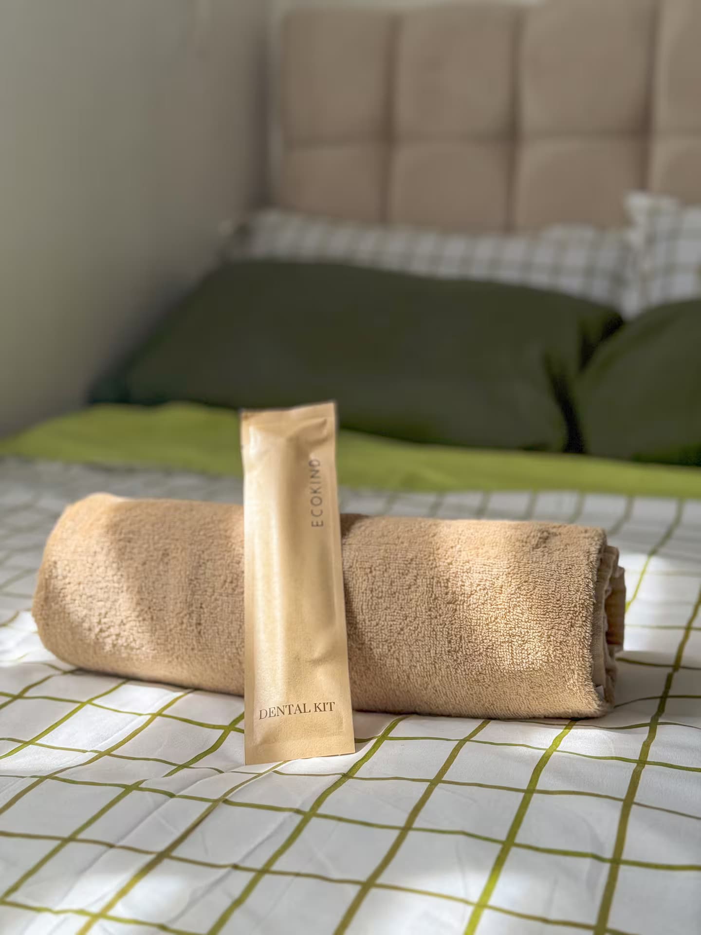 Provided — Toothbrush & Towel